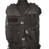 mil tec usmc tactical vest black