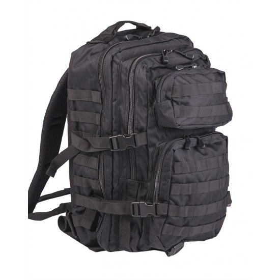Mil-Tec Military Army Patrol Molle Assault Pack Tactical Combat Rucksack  Backpack Bag 36L Black